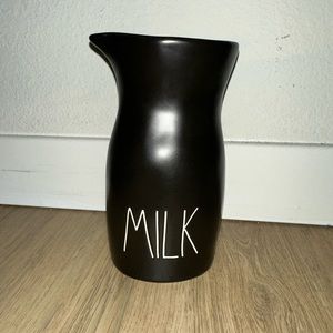 Rae Dunn black MILK carafe